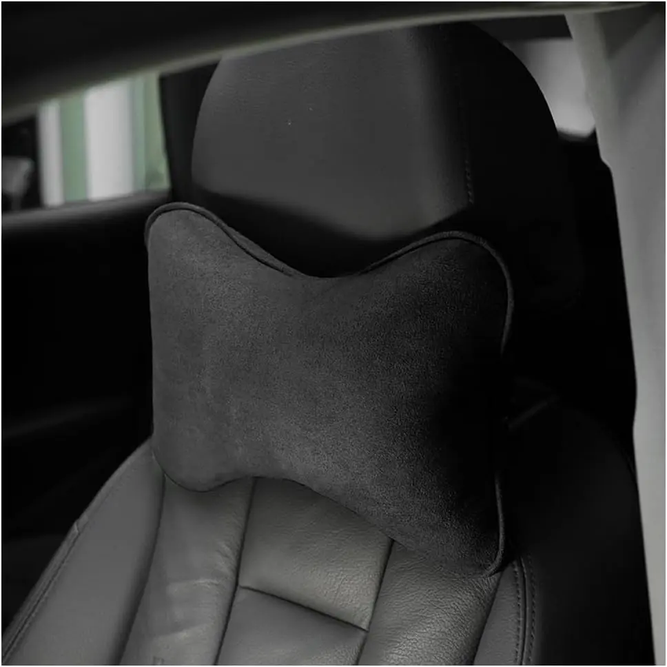 Headrest Pillow, Soft Comfortable Breathable Memory   Design Automotive  Pillow Cushion with Adjustable Strap for    , Universal FitBlack