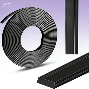 Flexible Magnetic Seal Strip for Shower Doors, 3/8" Width X 1/8" Thickness Waterproof Replacement, 78 Inch for Framed/Semi-Framed Swinging Glass Doors & Shower Curtain Bottom, Durable and Reusable