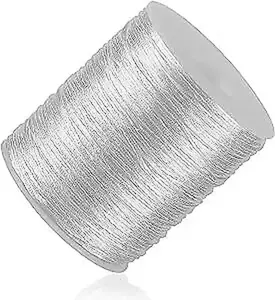 [High Quality]White Nylon String Cord - 1 MM 100 Yards Braided Ornament String, Nylon