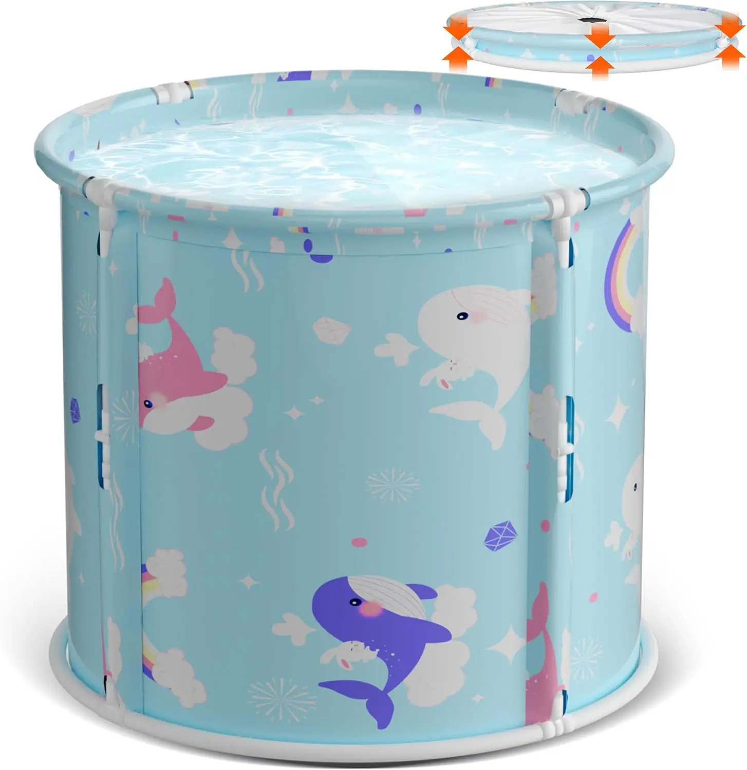 Ice Bath Pro Max Extra Large Athlete Cold Plunge Bath Tub Children's Bathtub Pink&Blue