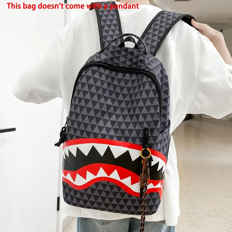 white and black sprayground backpack - TikTok Shop
