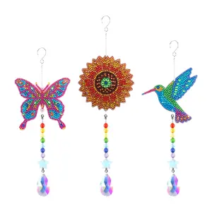 Suncatchers - Hummingbird/Sunflower/Butterfly - Round 2 Diamond Painting Kit