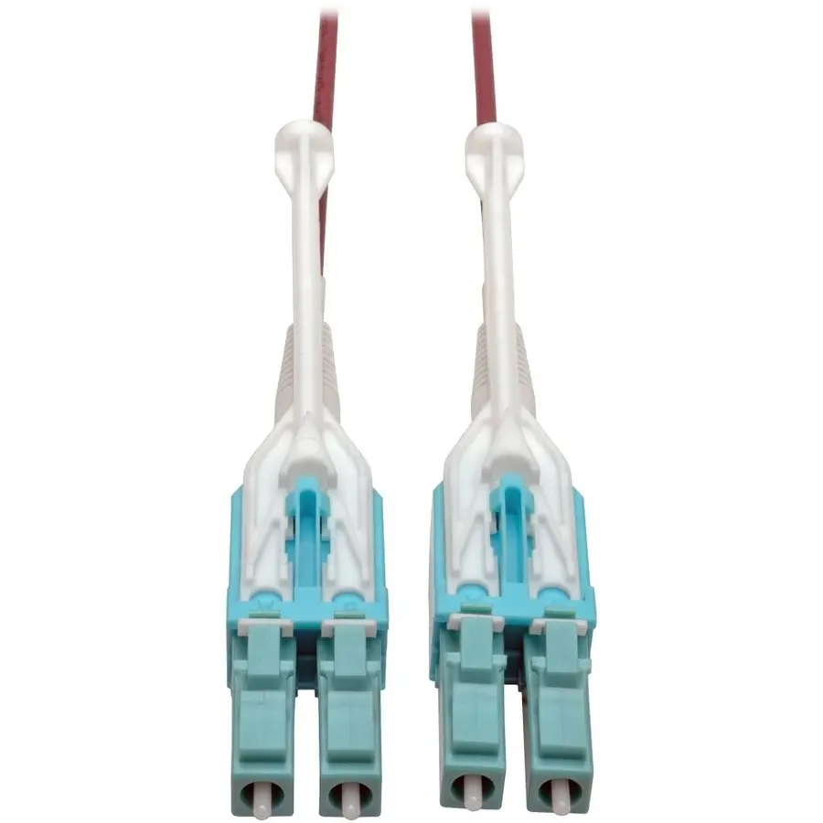 Tripp Lite 3M 10Gb Duplex Multimode 50/125 OM4 LSZH Fiber Patch Cable, Magenta
