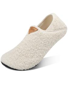 women's solid color house slippers, women's shoes, cozy sock shoes with soft rubber sole, casual soft comfortable home slippers, slip on warm slippers for indoor & outdoor use for fall & winter, girlfriend gifts