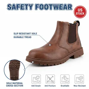 Impact-Resistant Anti-Puncture Ergonomic Liquid-Repellent & Stain-Proof Adult Carpentry Woodworking Painter Shoe - Anti-Slip Durable Comfortable Gear