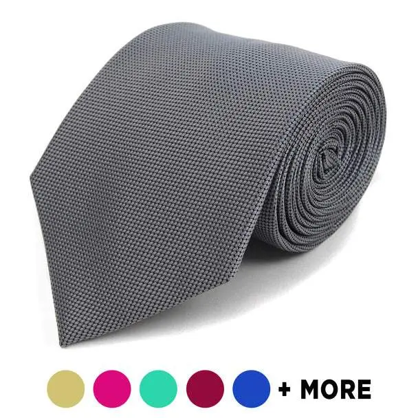 Men's Regular Size Woven Neck Tie with Micro Mini Dot Tie Design, Polyester Microfiber, 57" Long x 3.25" Wide, Stylish Tie Design