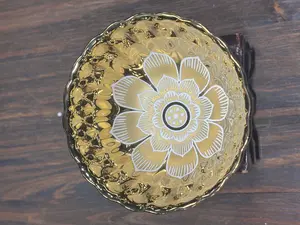 ARTEMISIA Golden Lotus Ceramic Teacup | Handcrafted Embossed Floral Pattern Tea Cup | Luxury Chinese Kung Fu Tea Ware for Tea Lovers