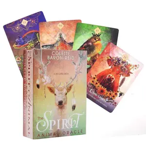 Animal Spirit Tarot Deck 68-Cards – Divine Forest Cards with Mystical Artwork, Spirit Beasts, Unlock High-Dimensional Energy & Spiritual Insights