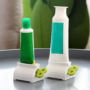 2pcs Multicolor Convenient Press-Style Toothpaste Dispenser -