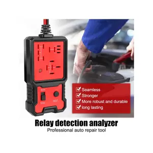 12V Universal Automotive Relay Tester, LED Indicator Electronic Relay Test Tool, Professional Car Voltage Tester Battery Inspector, Portable Auto Diagnostic Testing Tool for All Vehicles