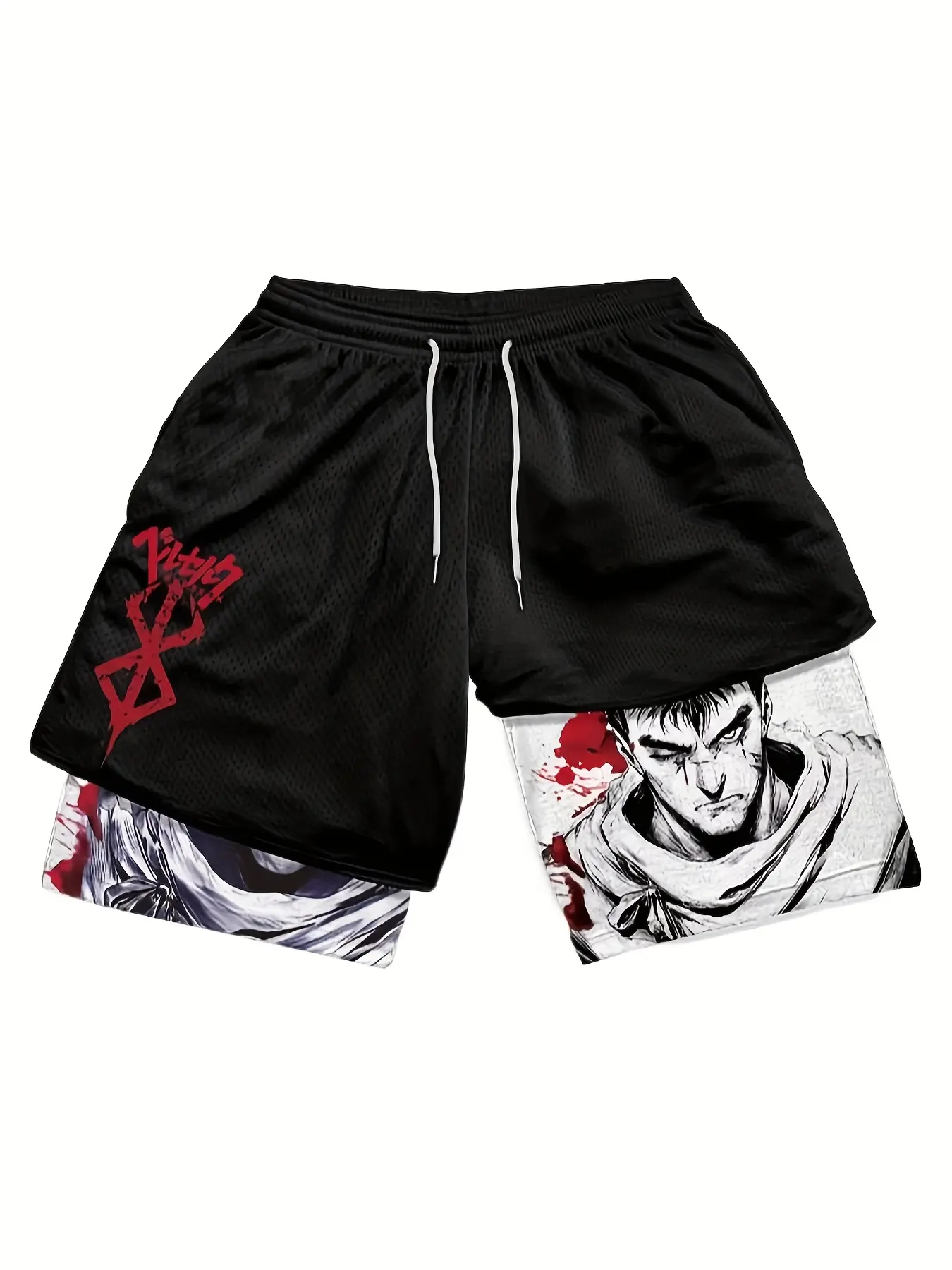 Berserk Performance Shorts Summer Double Layer Beach Pants Fitness Training Pant Sports