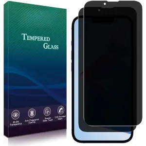 2 Pack  Screen Protector for  13, 13 Pro 6.1-Inch Anti Spy Private Tempered Glass Film, Anti-Scratch, Bubble Free, Case Friendly