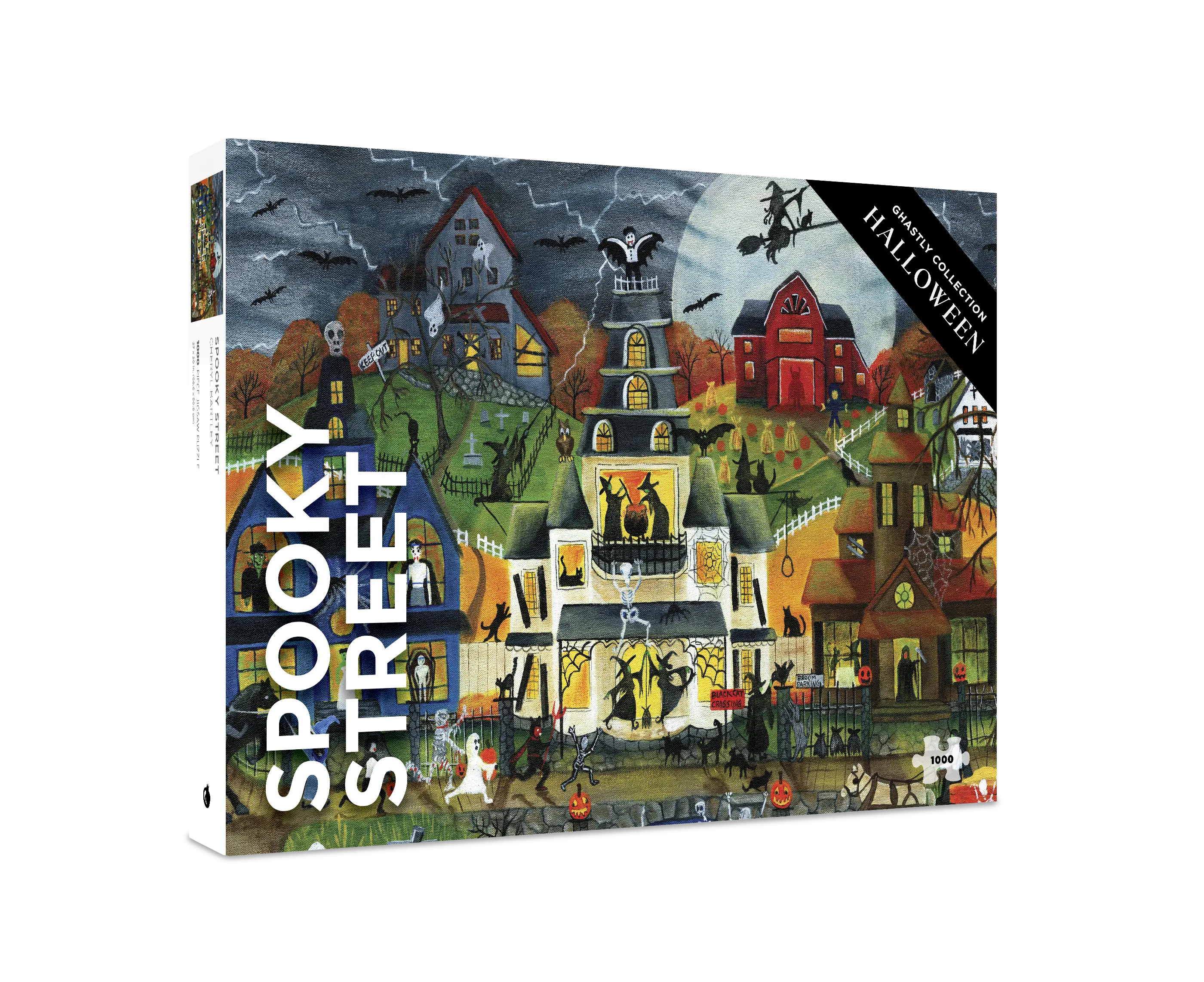1000-Piece Halloween Puzzle | Glow-in-the-dark, Snug Fit, Spooky Season Activity, Screen-free Holiday Fun