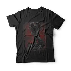 Norse Mythology Thor Hammer Mjolnir Odin Ravens Viking Pagan T-Shirt Breathable Casual Crewneck Graphic Peak Design