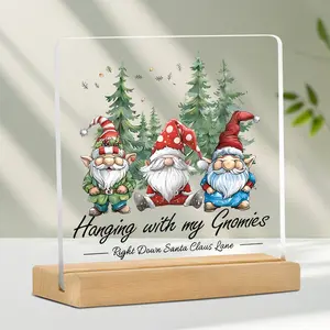 Fun Christmas Gift Idea, Acrylic Elf Sign for Desk Decoration, Creative Holiday Present for Colleagues & Friends, Unique Tree Ornament