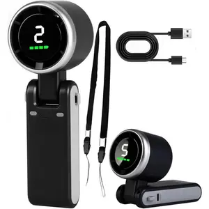 Portable Foldable Handheld Fan, USB Rechargeable, Ultra-Quiet 5-Speed Adjustable, 3600mah Battery, 10h Runtime, for Office, Bedroom, Dorm, Outdoor Travel, Rechargeable Cooling Fan