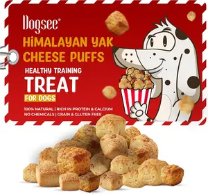 Dogsee Mini Pops Puffed Yak Cheese Treats for Dogs, 0.15 lb, Coconut | All Natural Himalayan Grain-Free Training Treats | Protein-Rich Puffed Bites for Puppies and Adult Dogs