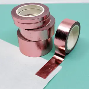 Solid Rose Gold Foil Washi Tape