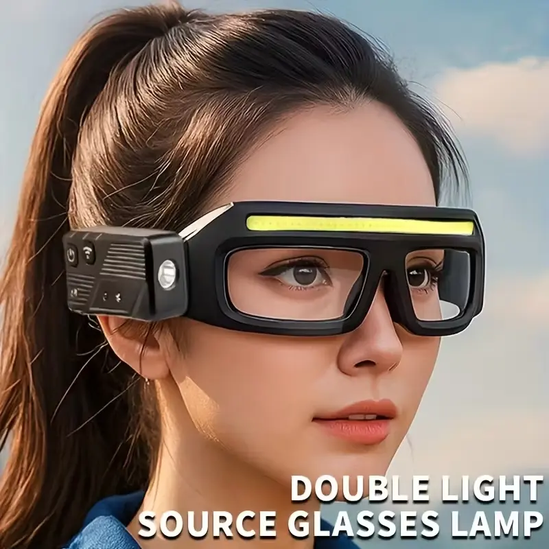 One-piece LED outdoor headlamp, Hiking headlamp with flashlight function, Usb rechargeable headlamp, Ideal for outdoor cycling, night fishing, streamlined design, multiple brightness levels, 800mAh battery with USB charging cable