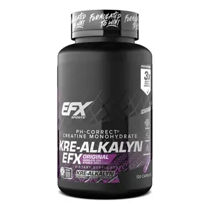 EFX Sports Kre-Alkalyn Creatine | Creatine Monohydrate Supplement | 120 Capsules