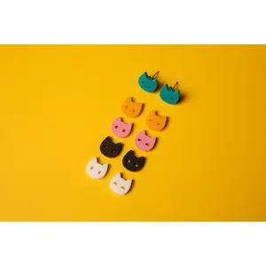 "Cat" stud earrings (Made to Order)