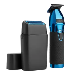 BaBylissPRO LimitedFX Black + Blue Trimmer + Double Foil Shaver