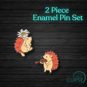 Pin- 2 pcs Hedgehogs