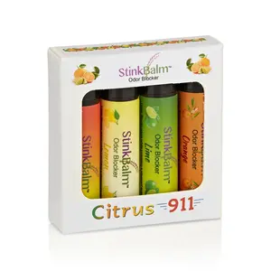 StinkBalm Odor Blocker Citrus 911 4 Pack Gift Set
