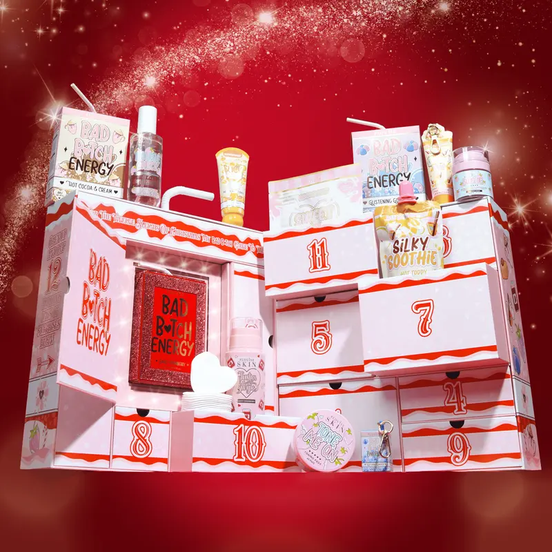 P.Louise 12 Sleighs Of Christmas - Bad Bitch Advent Calendar 2025 - Lip Kits, Gift Sets For Women, Thoughtful Holiday Presents For Girlfriends (Last-Minute Gifting Option)