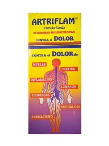 Artri Flam Vitaminado con Neurotropas - 3 Paquetes (12 Capsulas) - Formula Original - Vitamin for joint support