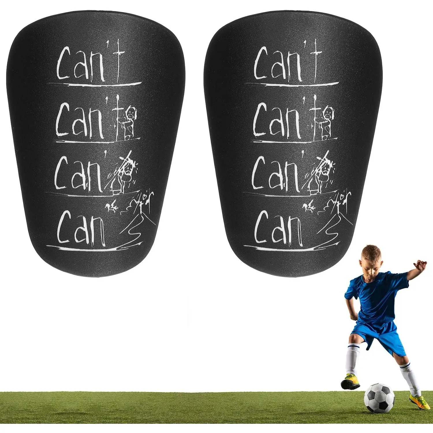 1pairs Mini Shin Guards 3.15 X 1.97in Small Shin Guards Soccer, Boys Soccer Shin Guards, Shin Pads Soccer, Light Comfortable Shin Gaurds, Shinguards for Teenagers  Boys Girls