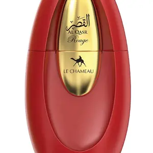 Le Chameau Al Qasr Rouge Eau de Parfum 3.4oz - Rich Saffron & Jasmine, Amberwood, Fir Resin - 100ml Bottle Made in UAE