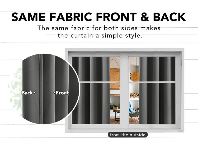 Plain Curtains 2 panels, Deconovo Solid Thermal Insulated Grommet Plain Curtains/Drapes for Bedroom and Living Room