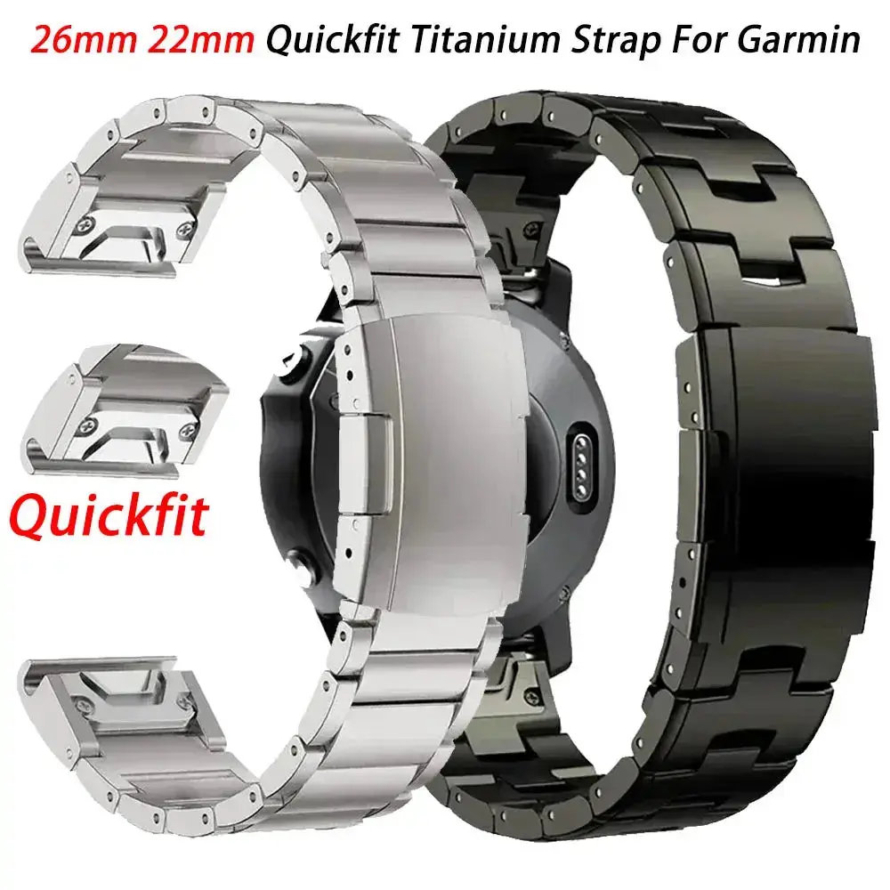 QuickFit Stainless Steel Replacement Band For Garmin Fenix 8 Watch