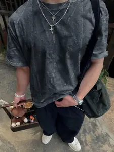 Unisex Vintage Street Style Camo Print Short Sleeve T-Shirt, Comfortable Summer Wear, Y2K Fashion, School Season Gift, Casual Daily Wear