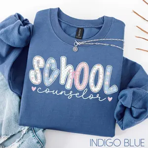 School Counselor T-Shirt / Sweatshirt & Hoodie, School Counseling Gift, Coquette School Counselor Crewneck Clothes