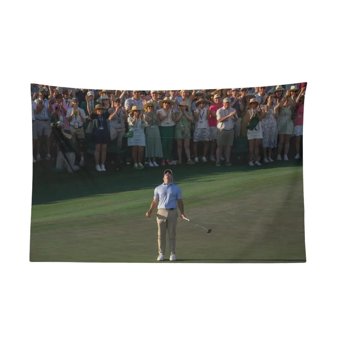 Rory McIlroy 2026 Masters 18th Hole Celebration Polyester Flag - Decorative Tapestry Banner, Wall Decoration, Room Decor, Ideal Gift for Home Decor Enthusiasts