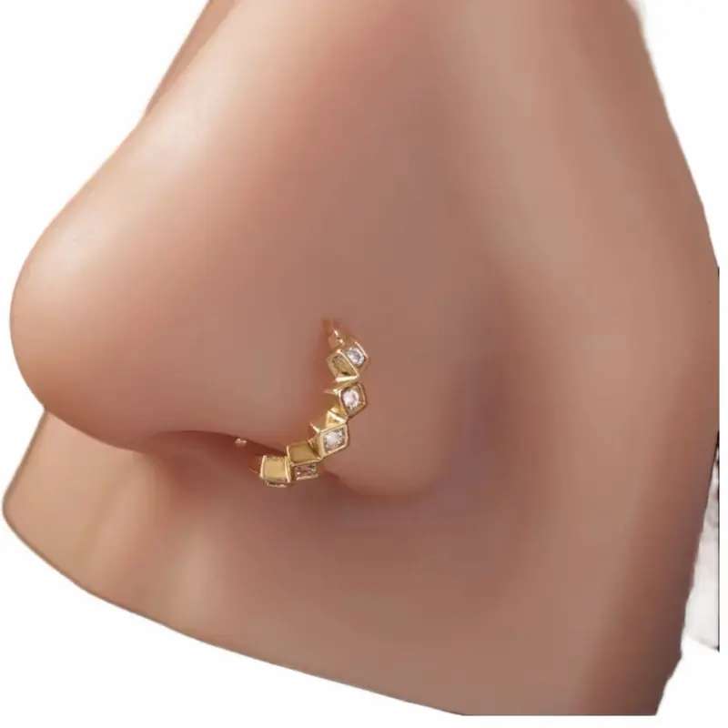 Gold plated nose ring