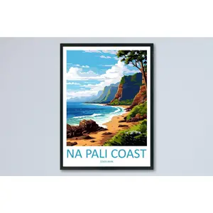 Napali Coast Travel Print Wall Art Napali Coast Wall Hanging Home Décor Napali Coast Gift Art Lovers Hawaii Art Lover Gift Print Artwork