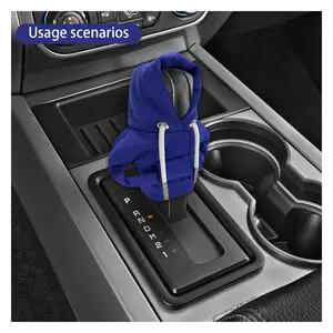 Funny Gear Shift Knob Mini Hoodie, Universal Automatic Car Shifter Cover, Cute Aesthetic Auto Interior Decor, Trendy Car Accessories Gifts for Women & Men