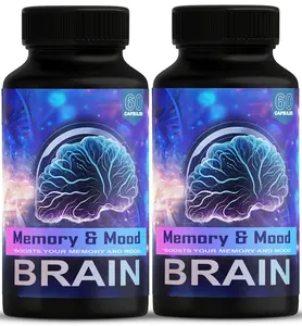 ( 2 Pack ) Brain Memory and Mood Support Supplement Pills Advanced Nutritional Support Formula Vitamin