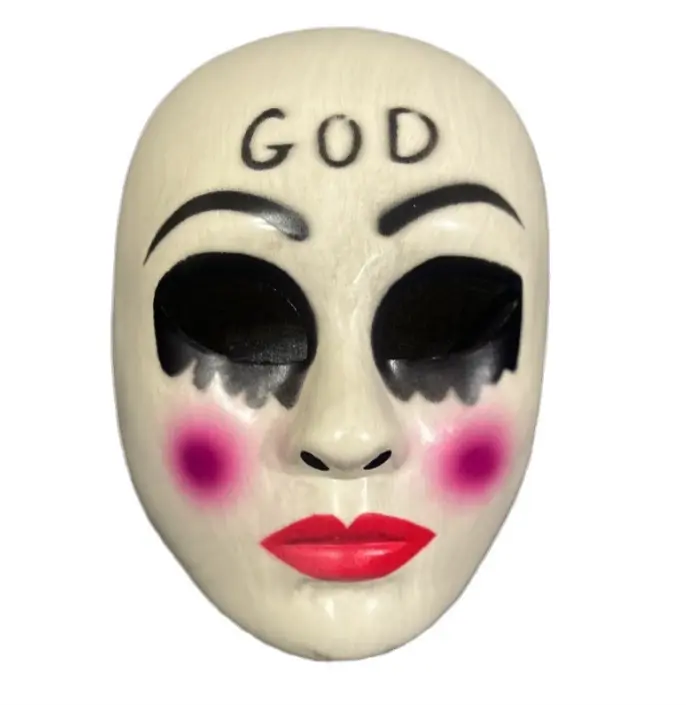 Halloween Full-Face Horror Mask - Scary Cosplay Prop for The Purge, Ghost Face Themed Costumes Spooky