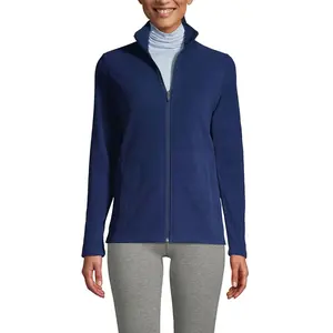 Lands' End Women's Anyweather Fleece Full Zip Jacket - Large - Deep Sea Navy