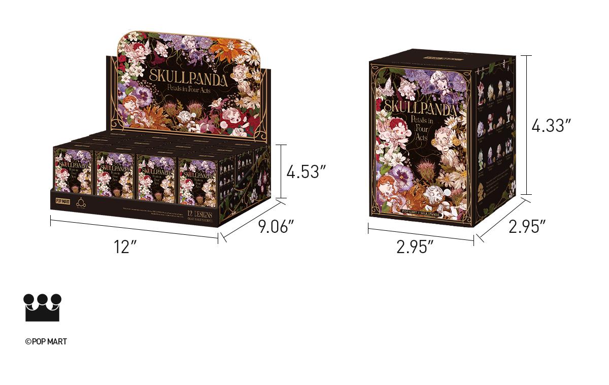 [POP NOW]SKULLPANDA Petals in Four Acts Series Figures Blind Box