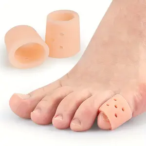Pendant 6/10/20pcs silicone toe covers - breathable perforated toe covers, suitable for running, hiking, skating, and dancing - soft and elastic hand washable design finger grips - unisex