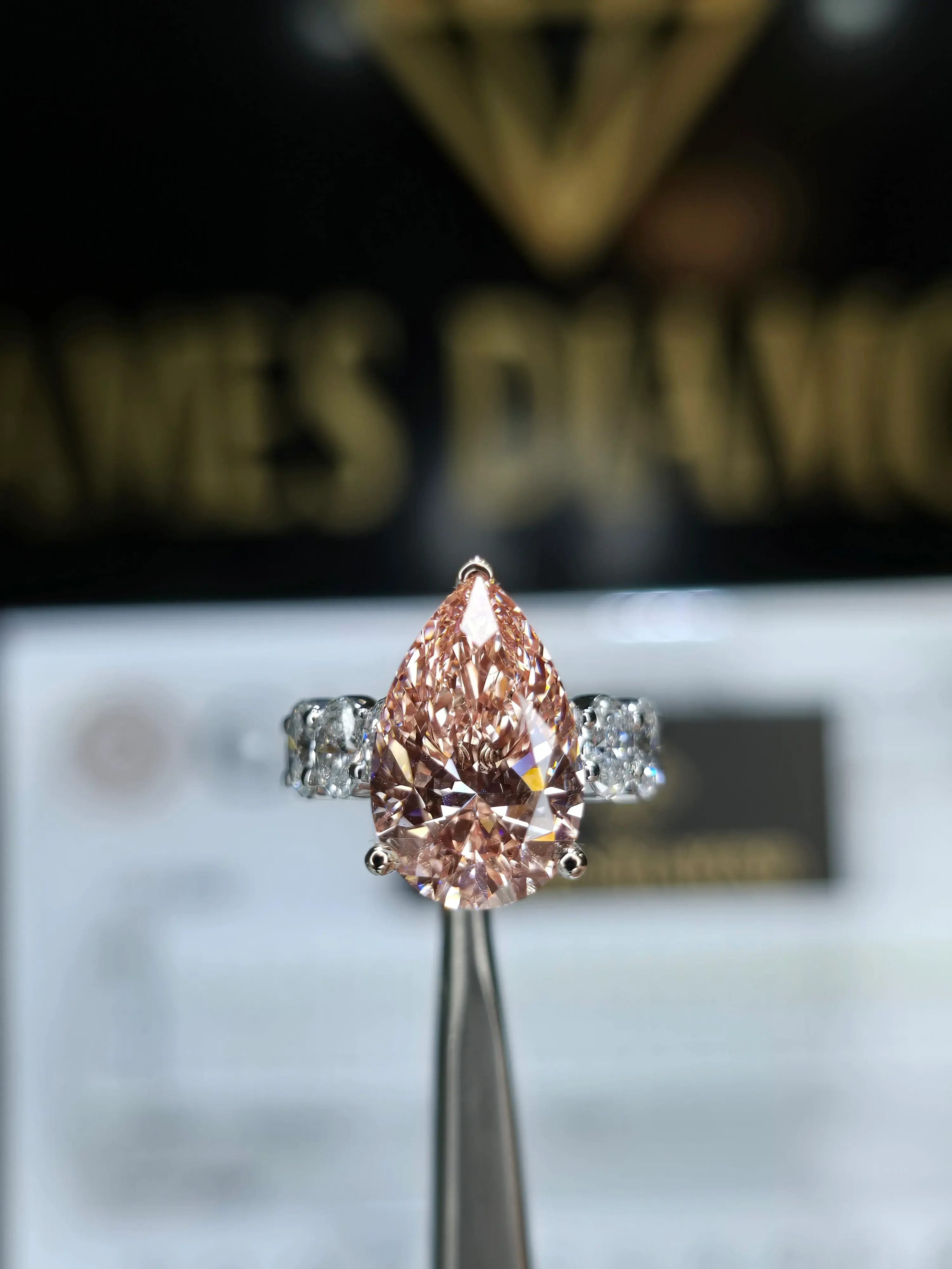 Hot Design 🔥 Pink Pear 5CT 💎