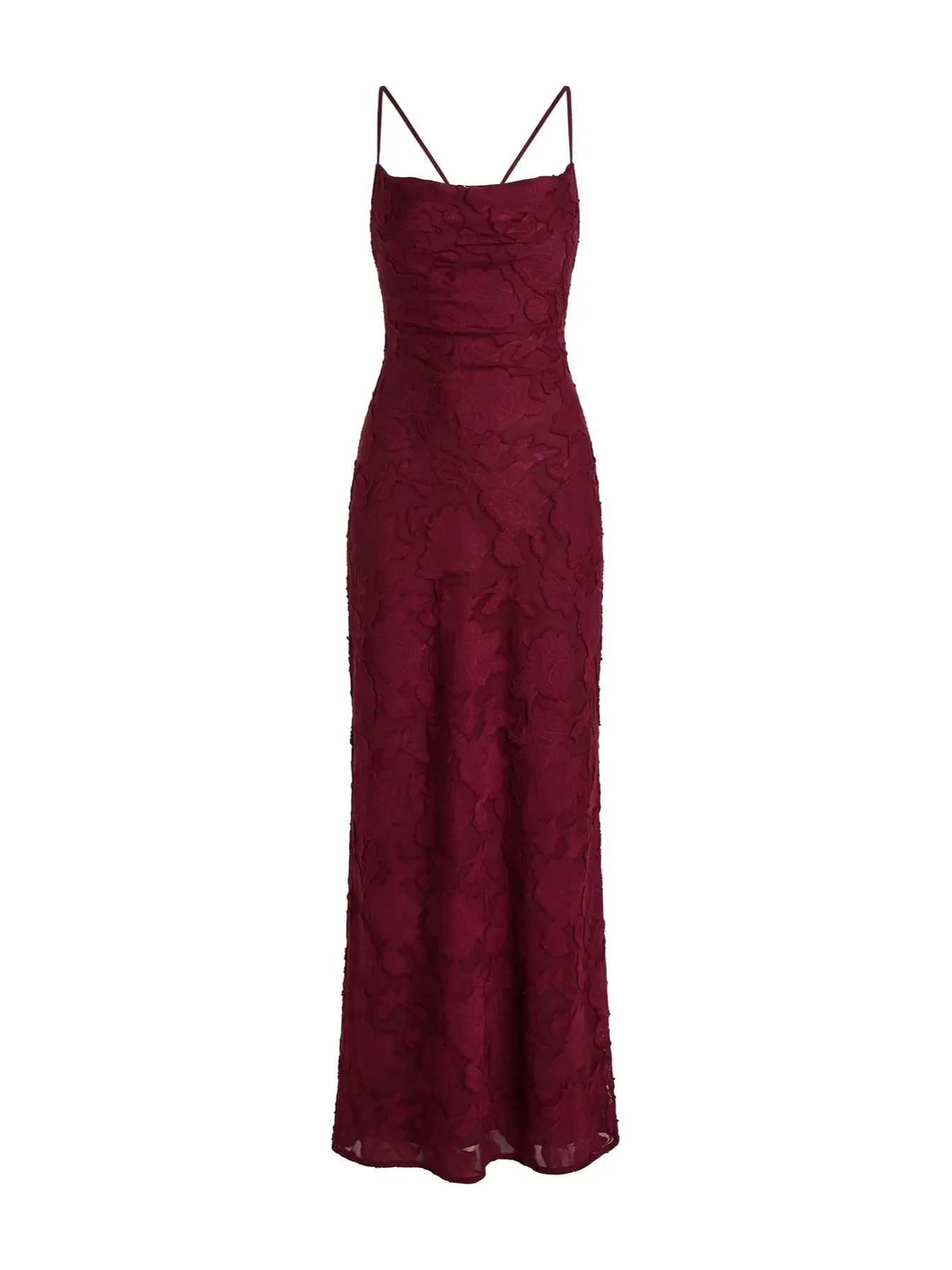 open lace back dress Jazelle Maxi Dress Blue