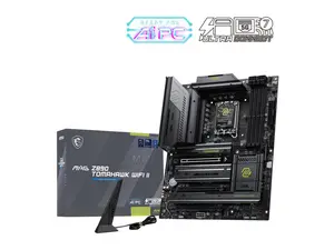 MSI MAG Z890 TOMAHAWK WIFI II Gaming Motherboard, LGA 1851, Intel Z890, Supports Core Ultra Series 2 Processors, DDR5, PCIe 5.0, M.2 Gen5, Wi-Fi 7, Bluetooth 5.4, 5G LAN, Thunderbolt 4, ATX
