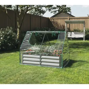 Home-Complete Raised Garden Bed with Removable Green House