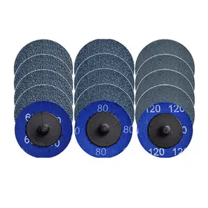 Quick Change Grinding Disc, 15 Pcs / 30pcs 2 inch Sanding Discs for Die Grinder Accessories, 60/80/120 Grit for Surface Prep,Sanding Discs 2 Inch Roll Lock Quick Change Discs